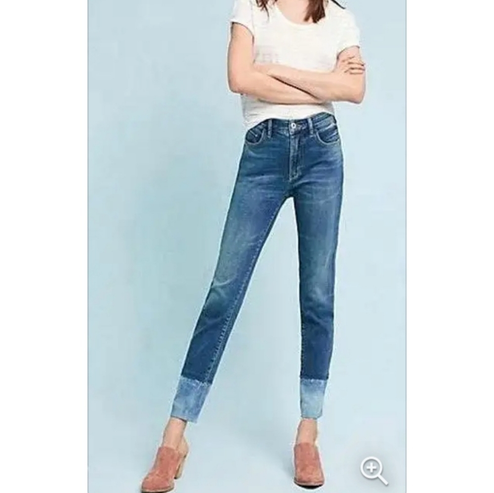 Anthropology Pilcro Color-Blocked Skinny Jean